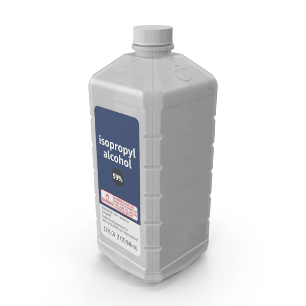 Antiseptic: Plastic Medicine Bottle Isopropyl Alcohol 32 Fl Oz PNG & PSD Images
