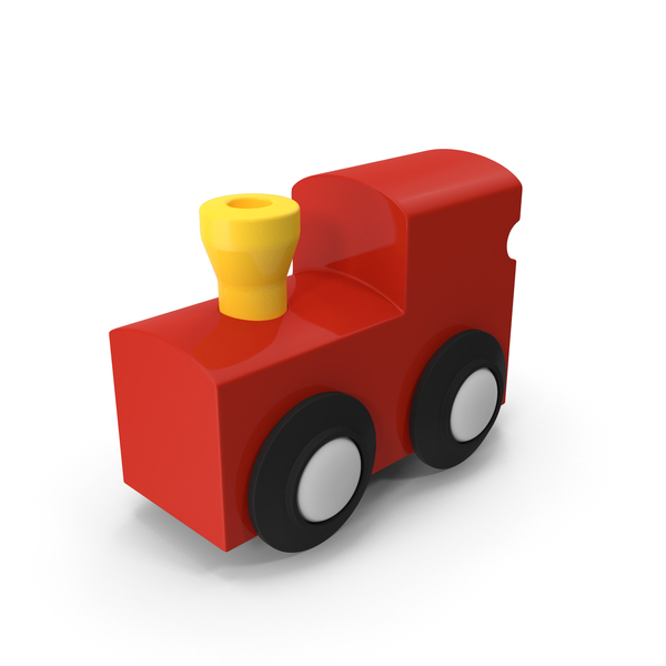 Toy: Plastic Red Train PNG & PSD Images