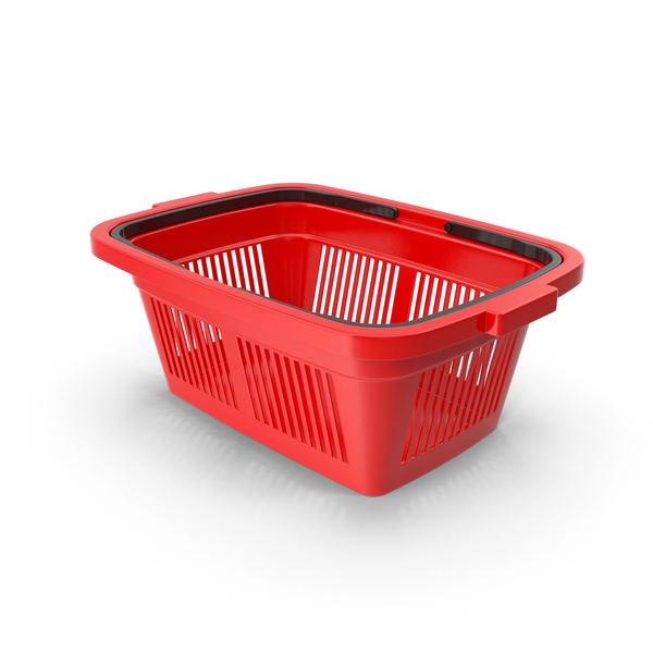 Plastic Shopping Basket PNG & PSD Images