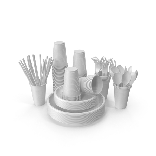 Plastic Tableware White PNG & PSD Images Plastic Tableware White PNG & PSD Images