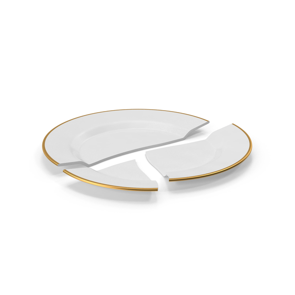 Plate Broken Gold PNG & PSD Images Plate Broken Gold PNG & PSD Images