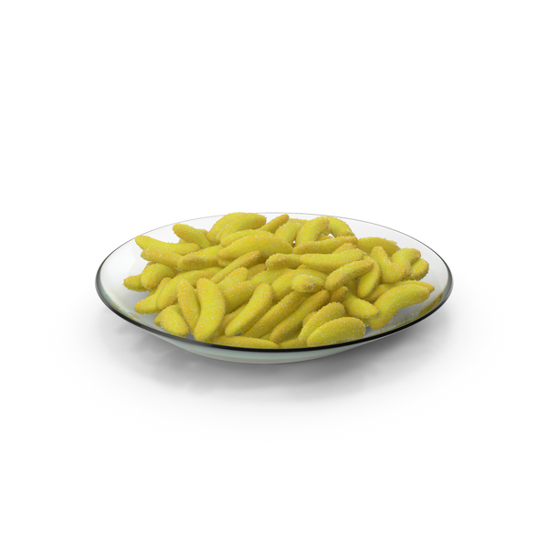 Candy: Plate with Gummy Bananas PNG & PSD Images Candy: Plate with Gummy Bananas PNG & PSD Images