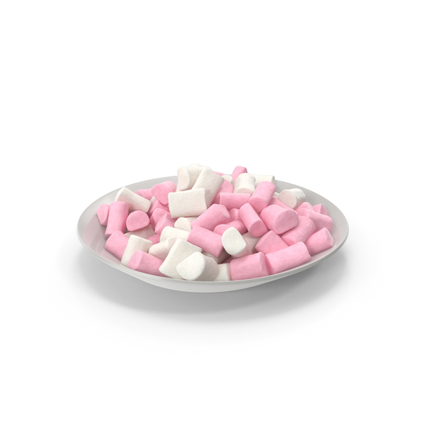 Marshmallow: Plate with Marshmallows PNG & PSD Images Marshmallow: Plate with Marshmallows PNG & PSD Images