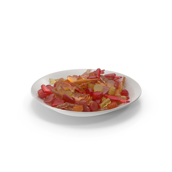 Bear: Plate with Mixed Gummy Candy PNG & PSD Images Bear: Plate with Mixed Gummy Candy PNG & PSD Images