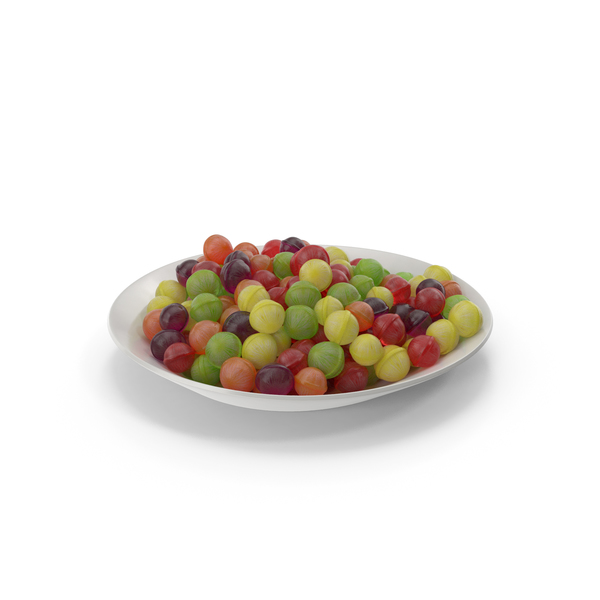 Plate with Spherical Hard Candy PNG & PSD Images Plate with Spherical Hard Candy PNG & PSD Images