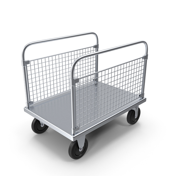 Transport: Platform Trolley With Two Railings PNG & PSD Images Transport: Platform Trolley With Two Railings PNG & PSD Images
