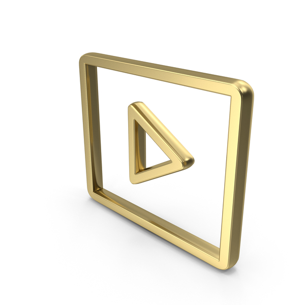 Symbol: Play Control Frame Shape Gold PNG & PSD Images Symbol: Play Control Frame Shape Gold PNG & PSD Images