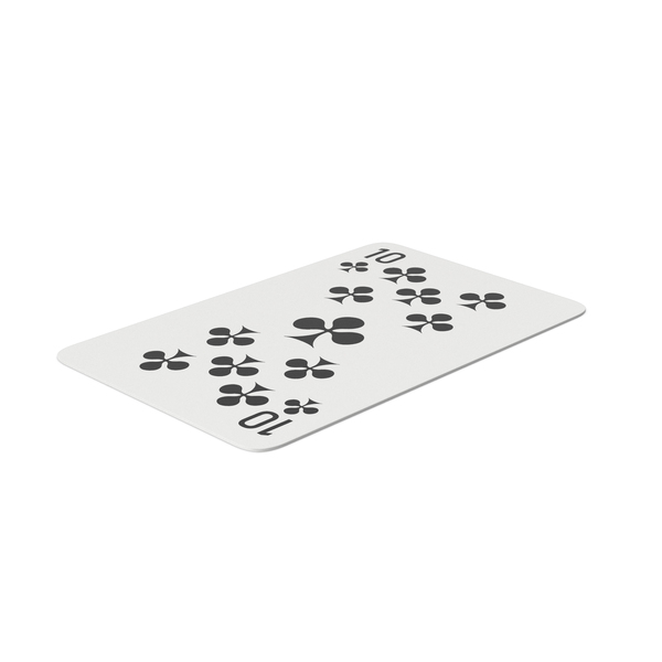 Cards: Playing Card 10 Of Clubs PNG & PSD Images