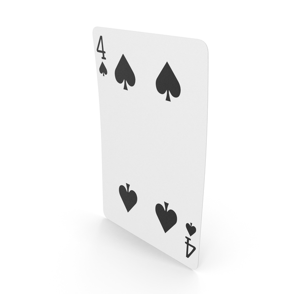 Playing Cards 4 of Spades PNG & PSD Images Playing Cards 4 of Spades PNG & PSD Images