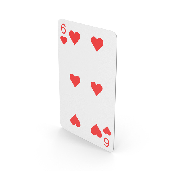 Playing Cards Six Of Hearts PNG & PSD Images