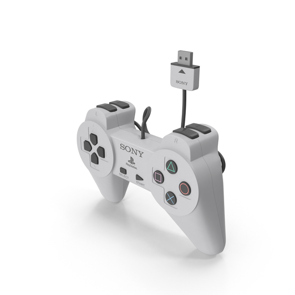 Video Game: PlayStation Classic Controller PNG & PSD Images Video Game: PlayStation Classic Controller PNG & PSD Images