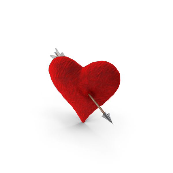 Pillow: Plush Heart With Arrow PNG & PSD Images Pillow: Plush Heart With Arrow PNG & PSD Images