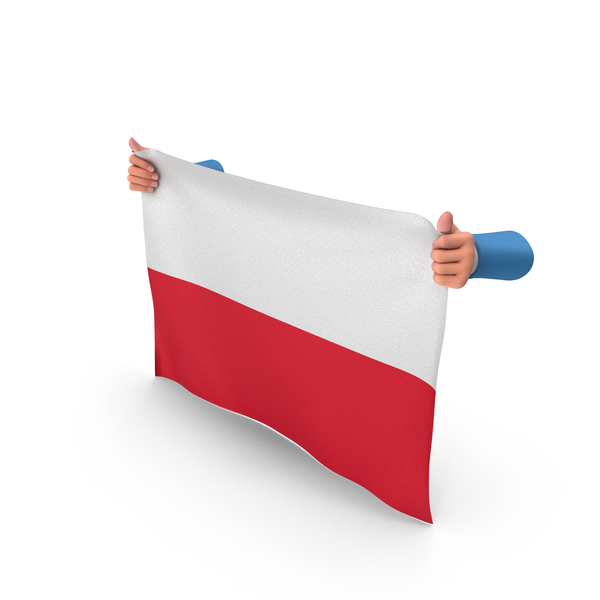 Poland Hand Holding Flag PNG & PSD Images