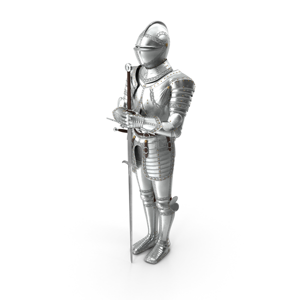 Polished Knight Plate Armour Standing with Zweihander PNG & PSD Images Polished Knight Plate Armour Standing with Zweihander PNG & PSD Images