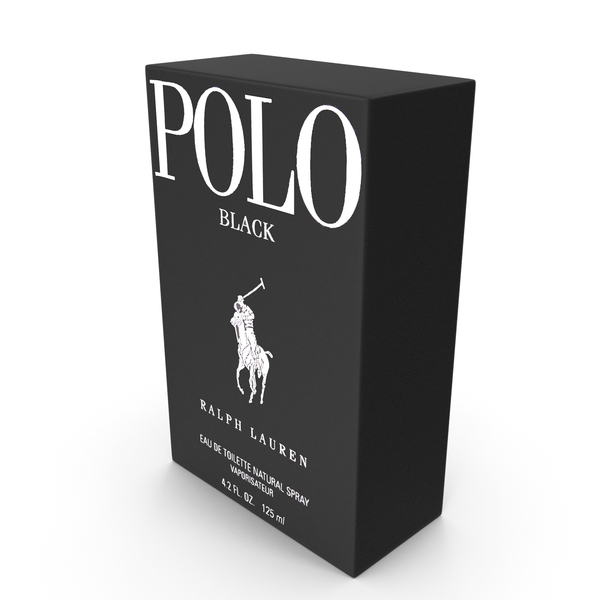 Cologne Bottle: Polo Black by Ralph Lauren for Men PNG & PSD Images