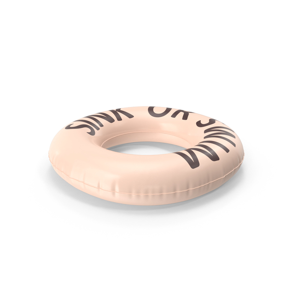 Raft: Pool Tube with the Word Sink or Swim PNG & PSD Images Raft: Pool Tube with the Word Sink or Swim PNG & PSD Images