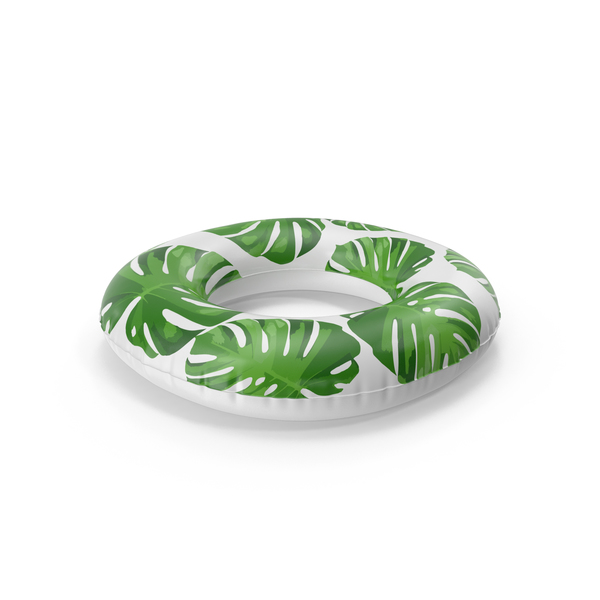 Toy: Pool Tube with Tropical Leaves PNG & PSD Images Toy: Pool Tube with Tropical Leaves PNG & PSD Images