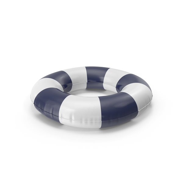 Raft: Pool Tubes with Dark Blue Striped Print PNG & PSD Images
