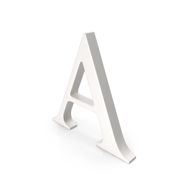 Language: Porcelain Letter A PNG & PSD Images