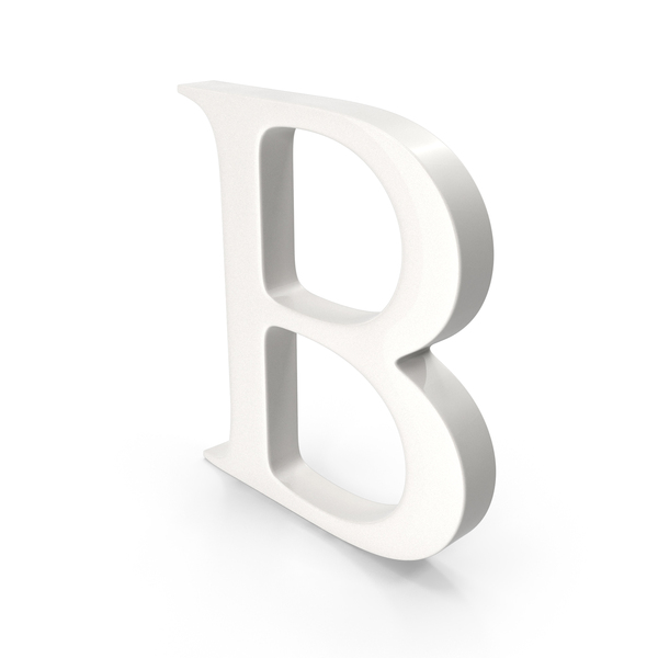 Language: Porcelain Letter B PNG & PSD Images