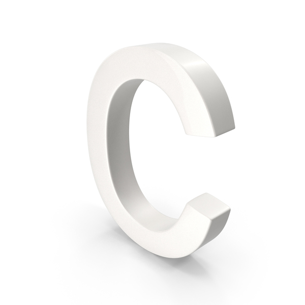 Language: Porcelain Letter C PNG & PSD Images