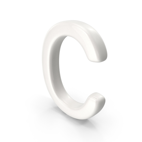 Language: Porcelain Letter C PNG & PSD Images
