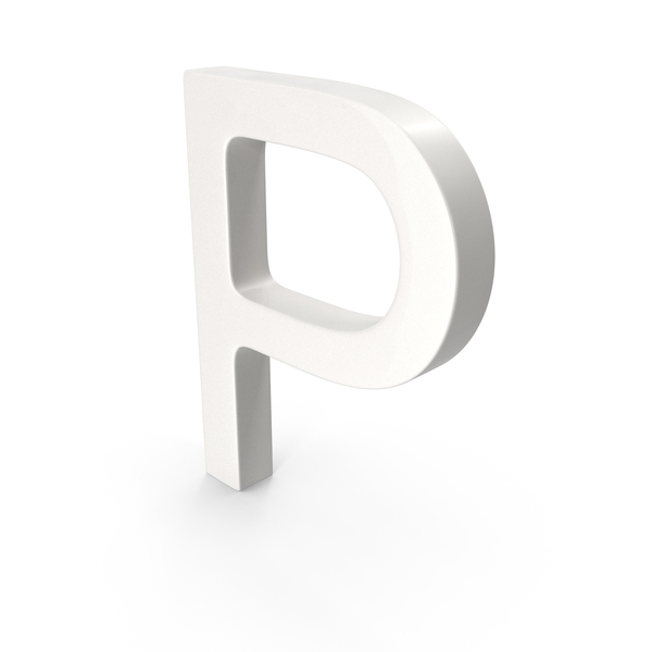 Language: Porcelain Letter P PNG & PSD Images