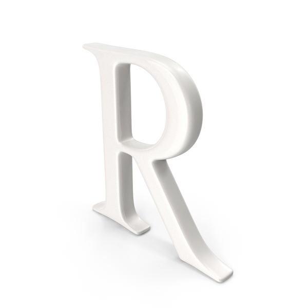 Language: Porcelain Letter R PNG & PSD Images