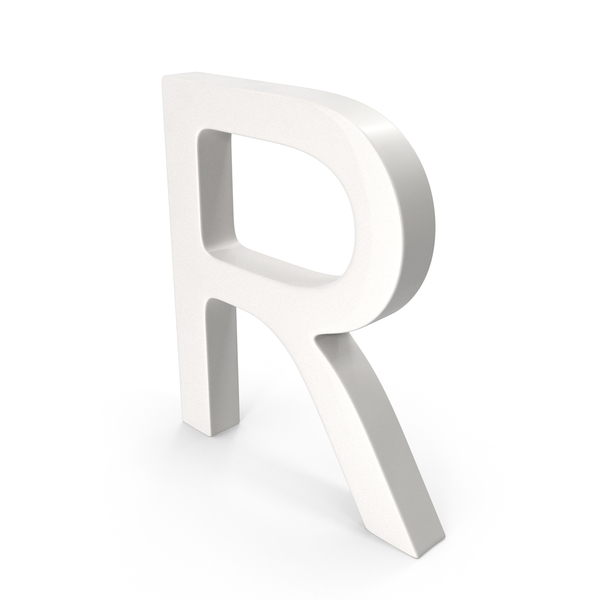 Language: Porcelain Letter R PNG & PSD Images