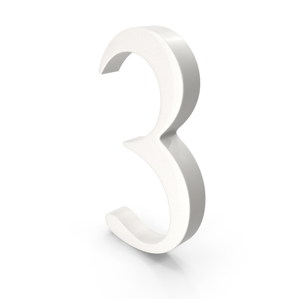 Porcelain Number 3 PNG & PSD Images Porcelain Number 3 PNG & PSD Images