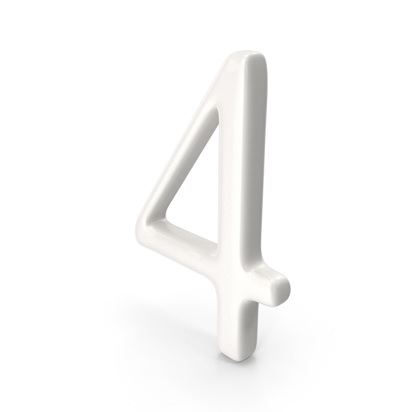 Porcelain Number 4 PNG & PSD Images Porcelain Number 4 PNG & PSD Images