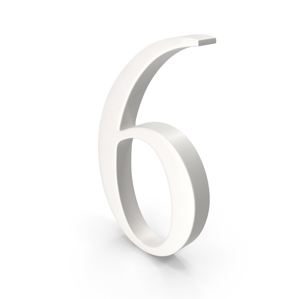 Porcelain Number 6 PNG & PSD Images