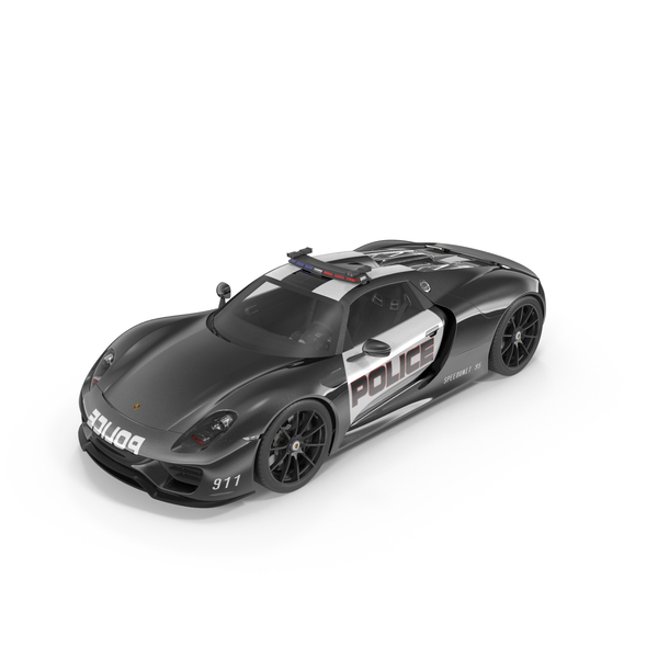 Porsche 918 Spyder Police PNG Images & PSDs for Download | PixelSquid