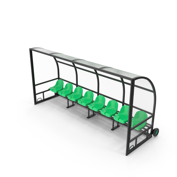Stadium Seating: Portable Football Substitute Bench PNG & PSD Images