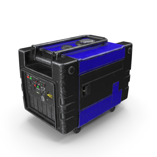 Portable Generator Blue Used PNG & PSD Images Portable Generator Blue Used PNG & PSD Images