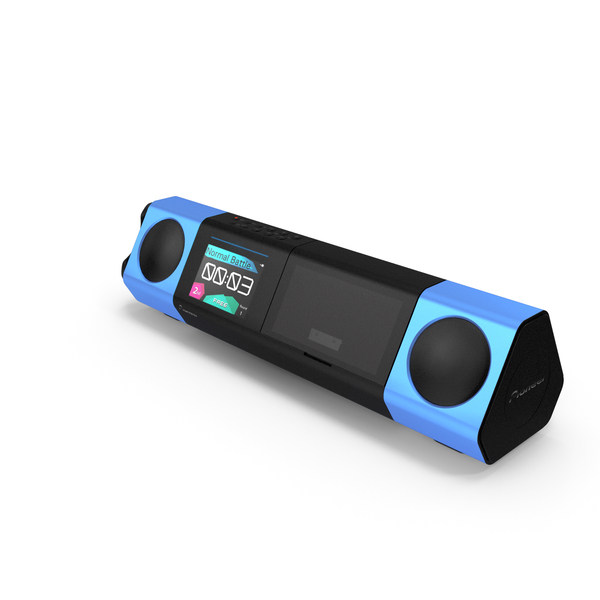 Mini Speaker: Portable Music System Blue PNG & PSD Images