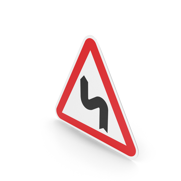 Portuguese Double Curve (First Left) Sign PNG & PSD Images