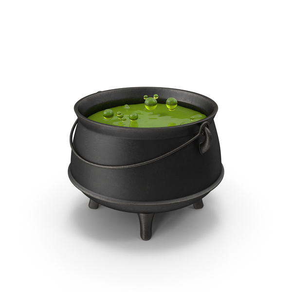 Witch's Cauldron: Pot with Potion PNG & PSD Images