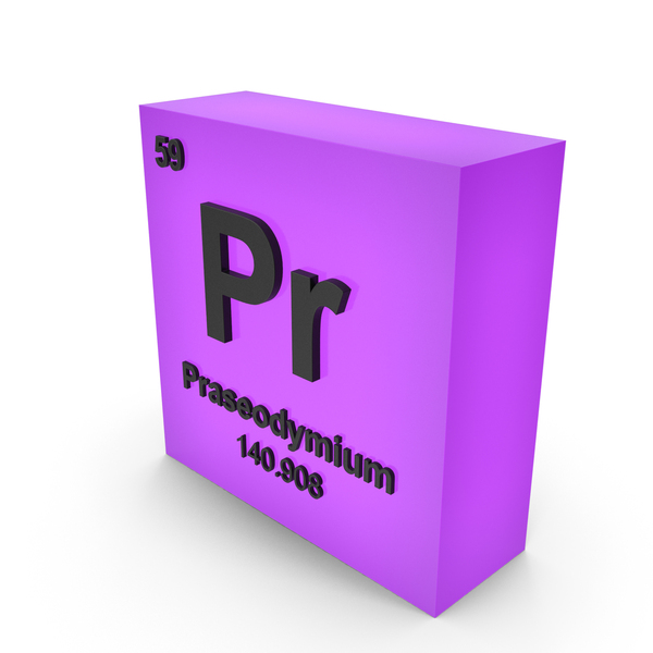 Periodic Table: Praseodymium PNG & PSD Images
