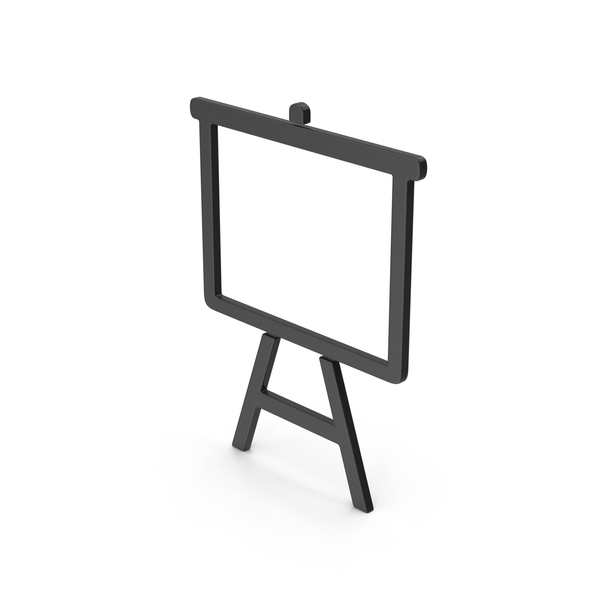 Whiteboard: Presentation Board Black Symbol PNG & PSD Images