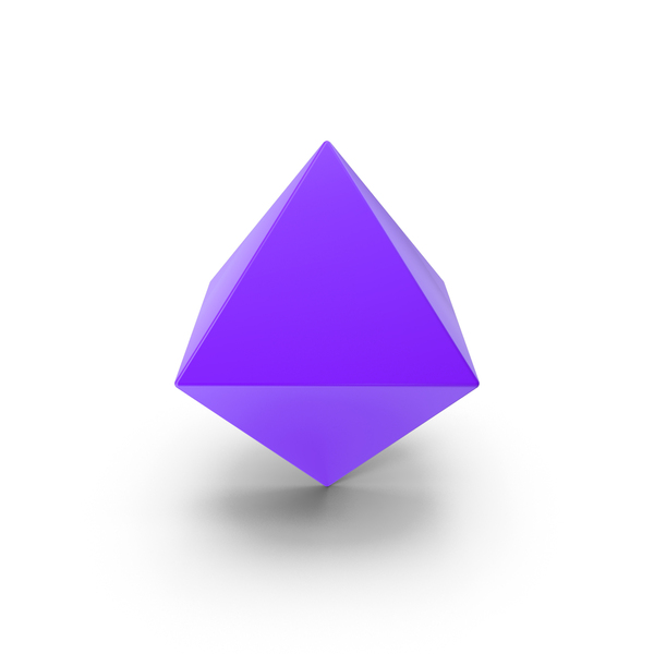 Cube: Primitive Shape Purple PNG & PSD Images