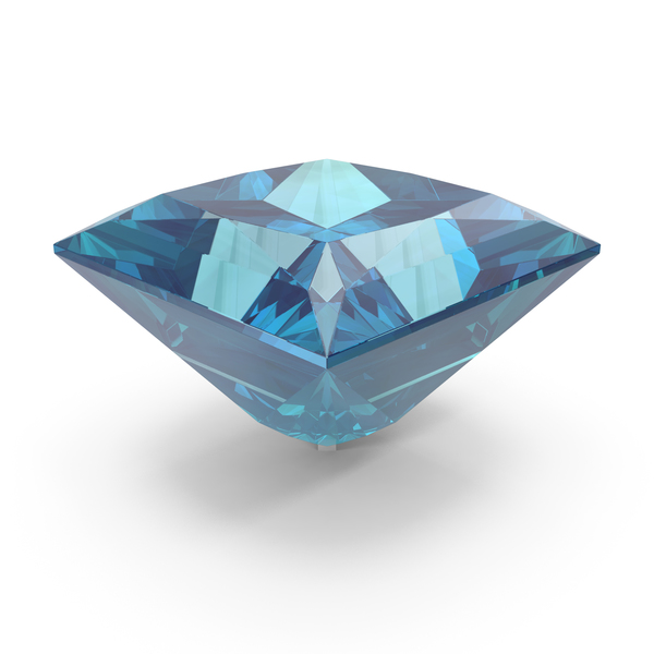 Gems: Princess Cut Aquamarine PNG & PSD Images