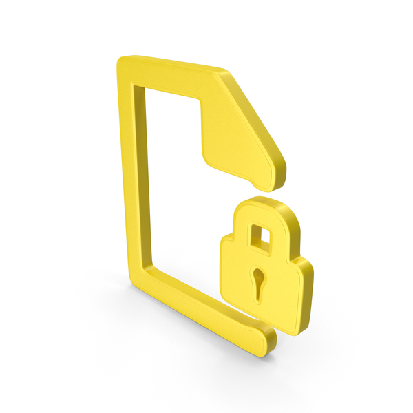Protected Digital Document Symbol Yellow PNG Images & PSDs for Download ...