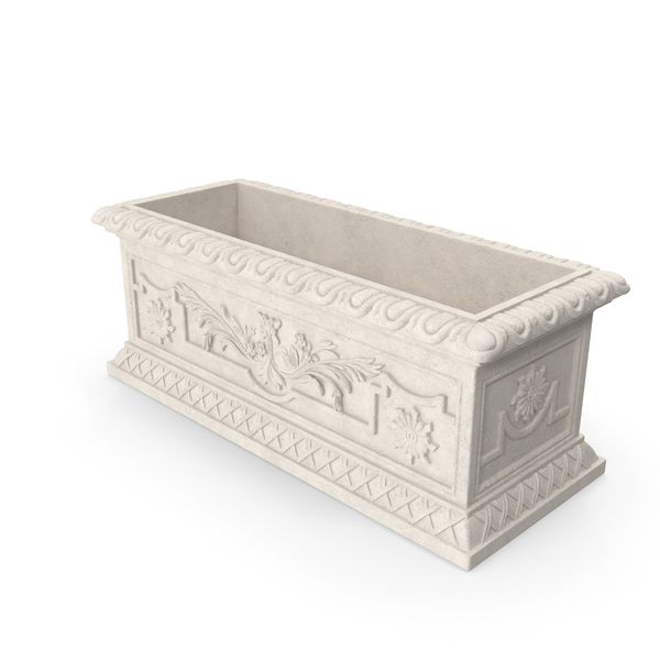 Provence Trough Planter h30 PNG & PSD Images