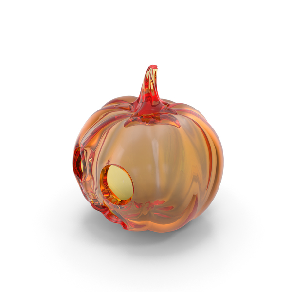 Glassware: Pumpkin Face Glass PNG & PSD Images