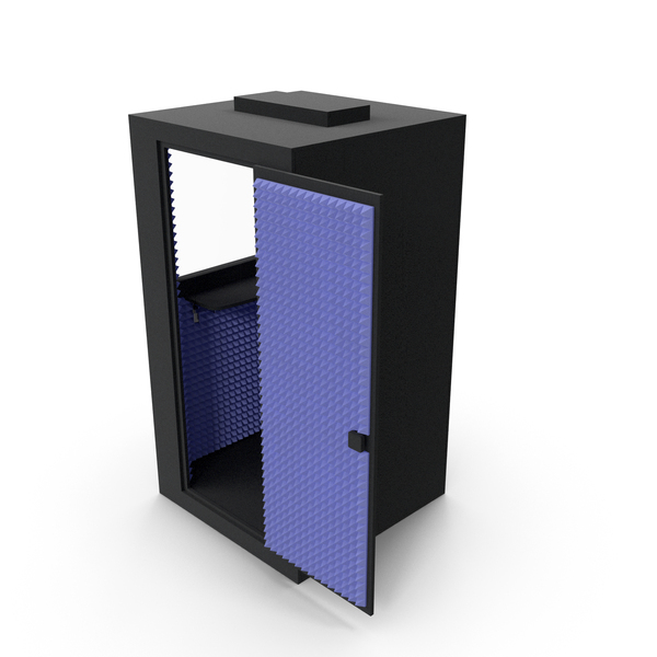 Musical Accessories: Purple Acoustic Booth PNG & PSD Images