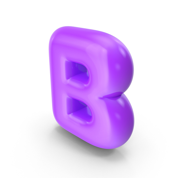 Purple Toon Balloon Letter B PNG Images & PSDs for Download ...