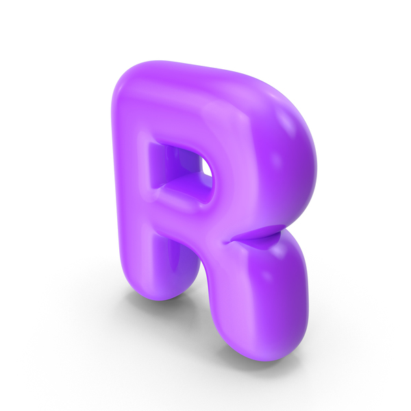 Purple Toon Balloon Letter R PNG Images & PSDs for Download ...