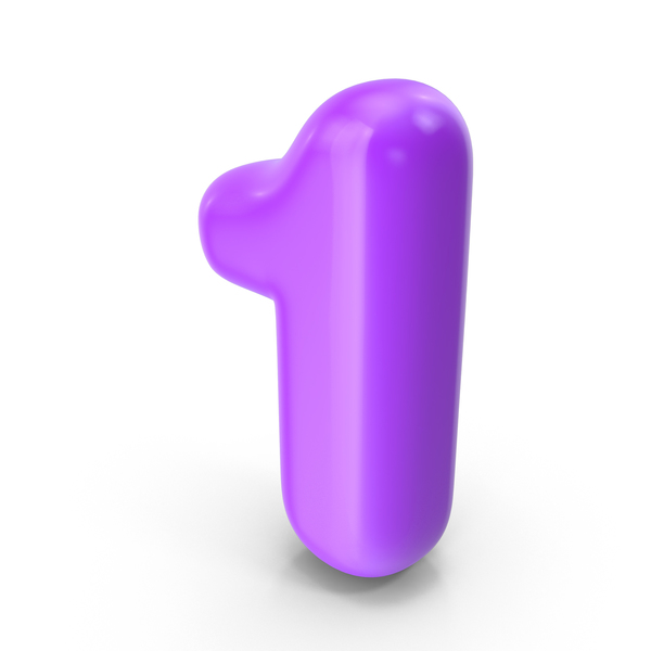Purple Toon Balloon Number 1 PNG & PSD Images Purple Toon Balloon Number 1 PNG & PSD Images