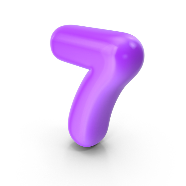 Purple Toon Balloon Number 7 PNG & PSD Images Purple Toon Balloon Number 7 PNG & PSD Images